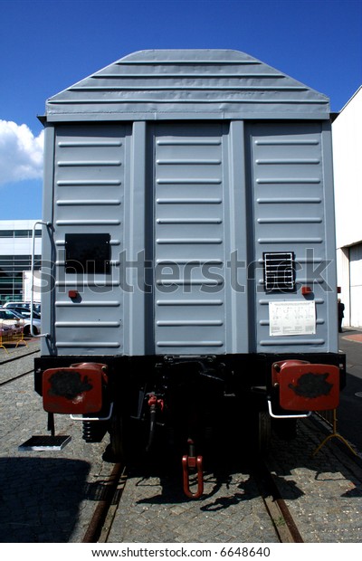 Cargo van. Train
wagon