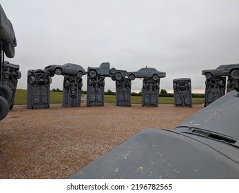 Carhenge Tourist Attraction  In Western Nebraska 