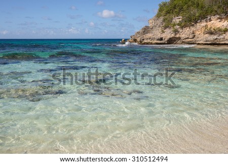 Caribbean Beach Guadeloupe Plage De Lanse Stock Photo Edit