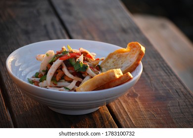 Caribbean Food Coconut Ceviche Appetizer