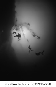 Caribbean Sea, Belize, UW Photo, Deep Dive In The Belize Blue Hole - FILM SCAN