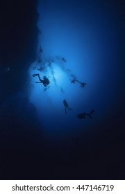 Caribbean Sea, Belize, UW Photo, Deep Dive In The Belize Blue Hole - FILM SCAN