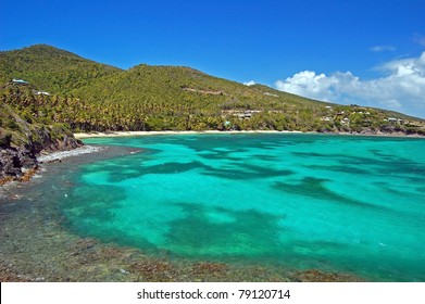 Caribbean Sea Lagoon On The Coast Of Bequia Island