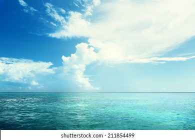 Caribbean Sea And Perfect Sky 