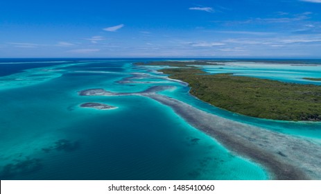 Caribbean Ocean Sandbars Islands Incredible Surreal Stock Photo ...