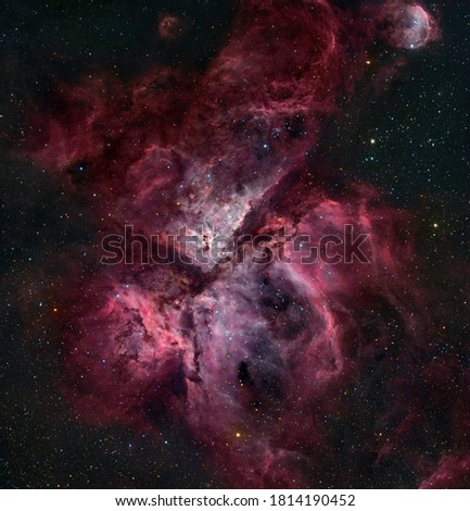 The Carina Nebula is a large, complex area of bright and dark nebulosity in the constellation Carina.