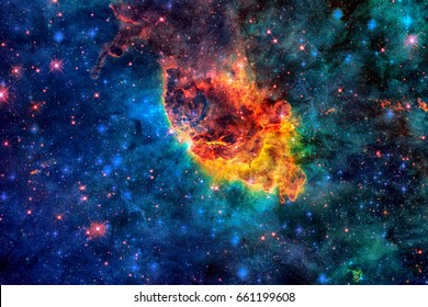 Carina Nebula in outer space. Elements of this Image Furnished by NASA
