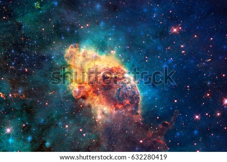 Carina Nebula in outer space. Elements of this Image Furnished by NASA
