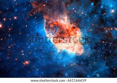 Carina Nebula in outer space. Elements of this Image Furnished by NASA