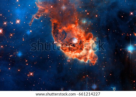 Carina Nebula in outer space. Elements of this Image Furnished by NASA
