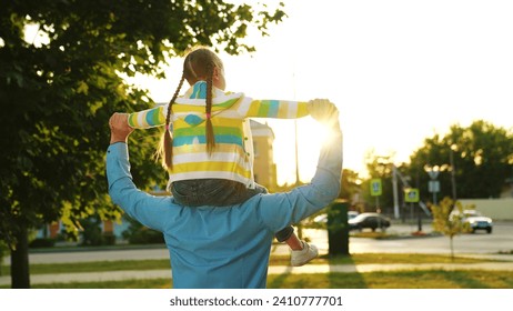 caring parent, male education, horse riding, fun adventure, guardianship small child, dad, caring children parents, little child girl walking with dad, parental lifestyle, father with happy daughter - Powered by Shutterstock