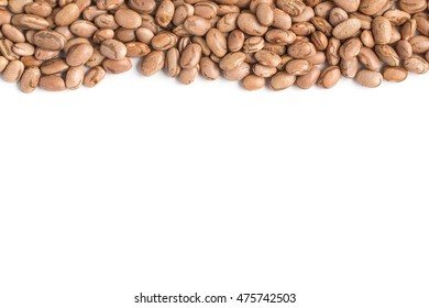 Carioca Beans Frame In White Background