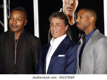 Carl Weathers Sylvester Stallone Michael B Stock Photo (Edit Now) 341406383