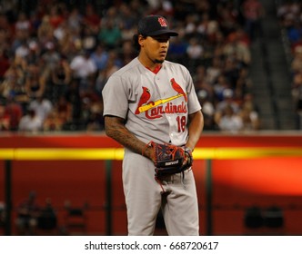 Carlos Martinez Pitcher For The Saint Louis Cardinals At Chase Field In Phoenix Arizona USA June 27,2017.