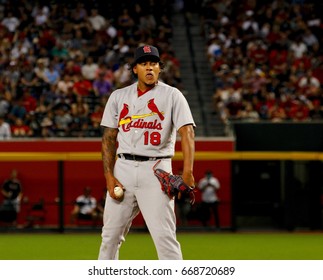 Carlos Martinez Pitcher For The Saint Louis Cardinals At Chase Field In Phoenix Arizona USA June 27,2017.