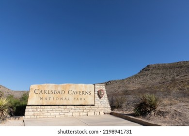 Carlsbad Caverns National Park Entrance Sign