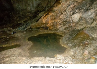 Carlsbad Caverns National Park, New Mexico, USA / May 25,2019: Chihuahuan Desert. Situated In A Bed Of Limestone Above Groundwater Level. Deep Below The Limestones Are Petroleum Reserves.