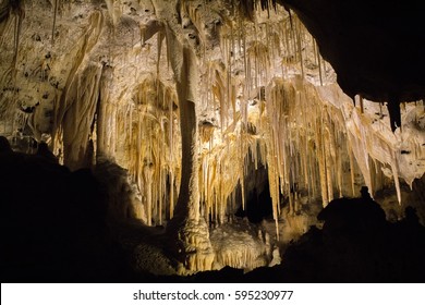 Carlsbad Caverns, New Mexico. Interior Shot.