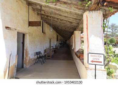 Carmel, California,USA: 4-8-2021: Carmel Mission In Carmel In California. This Is One Of The Original Missions Set Up In California