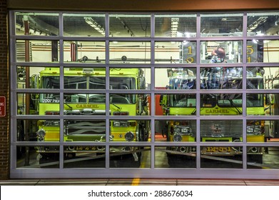 CARMEL NY USA - OCTOBER 05, 2009 ; Fire Department In Carmel NY  , Town In Putnam County .