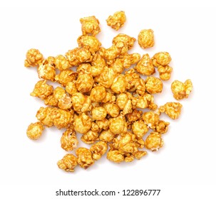 Carmel  Popcorn On White Background