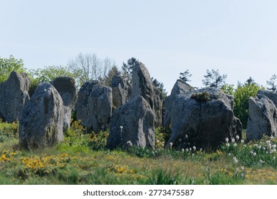 The Carnac alignments comprise thousands of Neolithic standing stones in Brittany. This world-renowned prehistoric site remains a haunting mystery, showcasing ancient engineering on a grand scale.