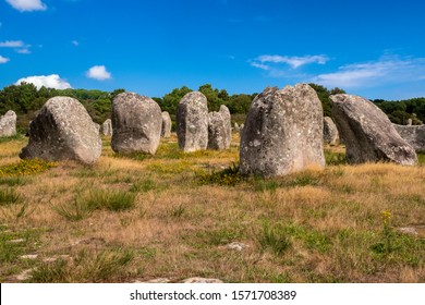 The Carnac Stones In Brittany In North West France