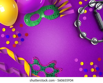 Carnaval background with space for text - Shutterstock ID 560655934