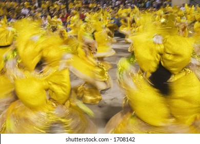 Carnaval Parade At The Sambodromo, Rio De Janeiro Brazil