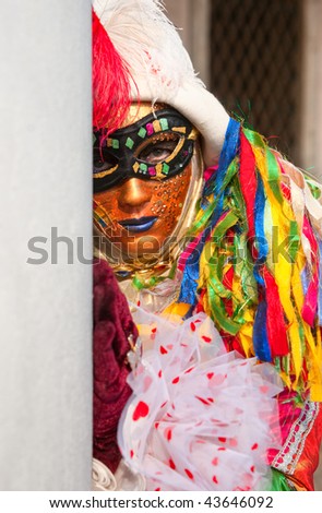 Carnival mask in Venice, Italy.