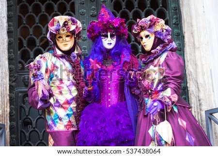 Carnival masks in Venice, Italy.