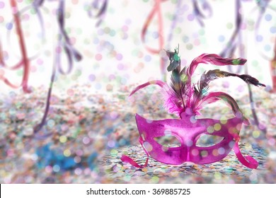 Carnival Party Theme Background - Mask Signature
