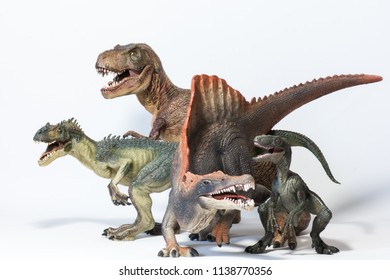 Carnivorous Dinosaurs On White Background Stock Photo 1138770356 ...