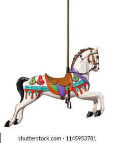 Carousel Horse Pole Stock Photo 1145953781 | Shutterstock