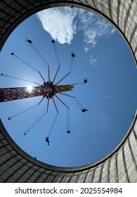 Carousel In Old Nuclear Plant Steam Tower, Germany