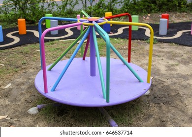 Playground Countryside Different Types Swings Swings Stock Photo ...