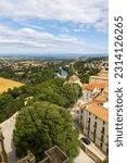 The Caroux and Espinouse ranges on the horizon from the bell tower of Saint-Nazaire Cathedral in Beziers