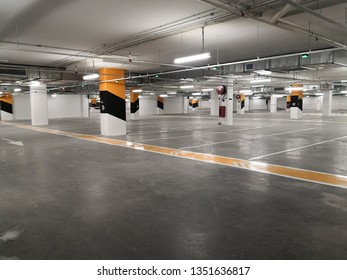 Carpark Area In A Newly Built Shopping Mall