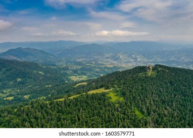 Carpathian mountains. Photo from the drone - Shutterstock ID 1603579771