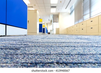 Carpet Floor In Office. Selected Focus On Carpet