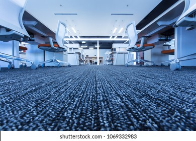 Carpet Floor In Office,selected Focus On Carpet,modern Office Interior.