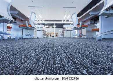 Carpet Floor In Office,selected Focus On Carpet,modern Office Interior.