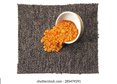 Carpet With Spilled Food