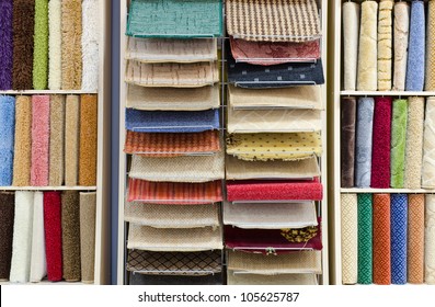 A Carpet Store - A Showcase With Samples