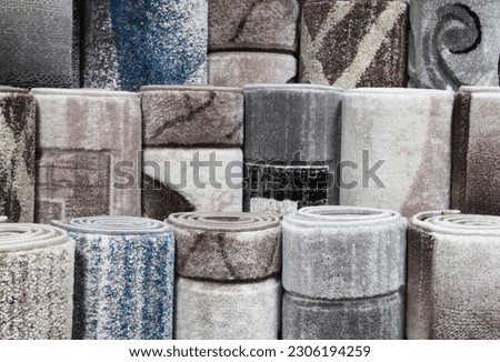 Similar – Image, Stock Photo in carpet warehouse