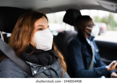 Carpool Car Ride Share Service In Face Mask