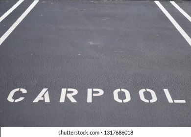 Carpool Parking Space Sign 