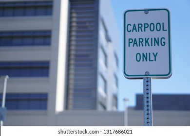 Carpool Parking Space Sign 