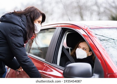 Carpool Ride Share And Carpooling Service In Face Mask