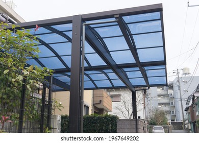 Carport in a residential area